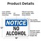 Signmission No Alcohol, 18 in W x Rectangle, Aluminum OS-2PACK-NS-A-1218-L-16002 - alternate 7